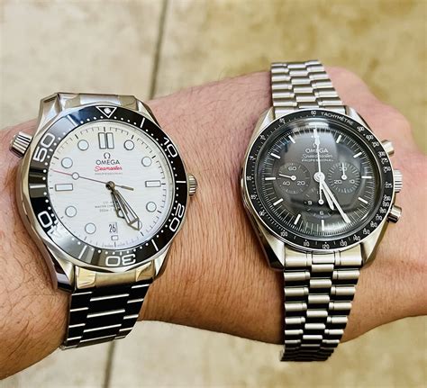 omega seamaster 300 on wrist